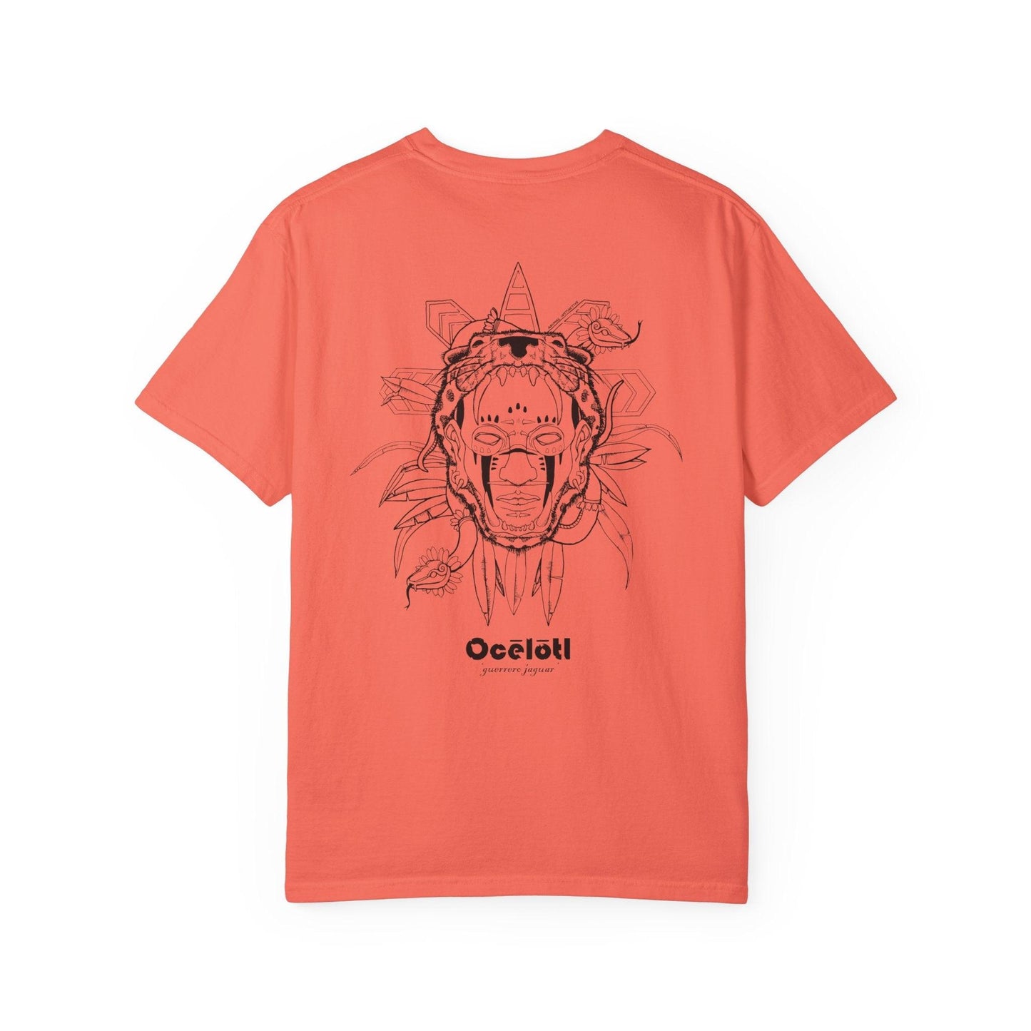 Ocelotl Warrior Jaguar Aztec T-shirt - Animal Instinctive