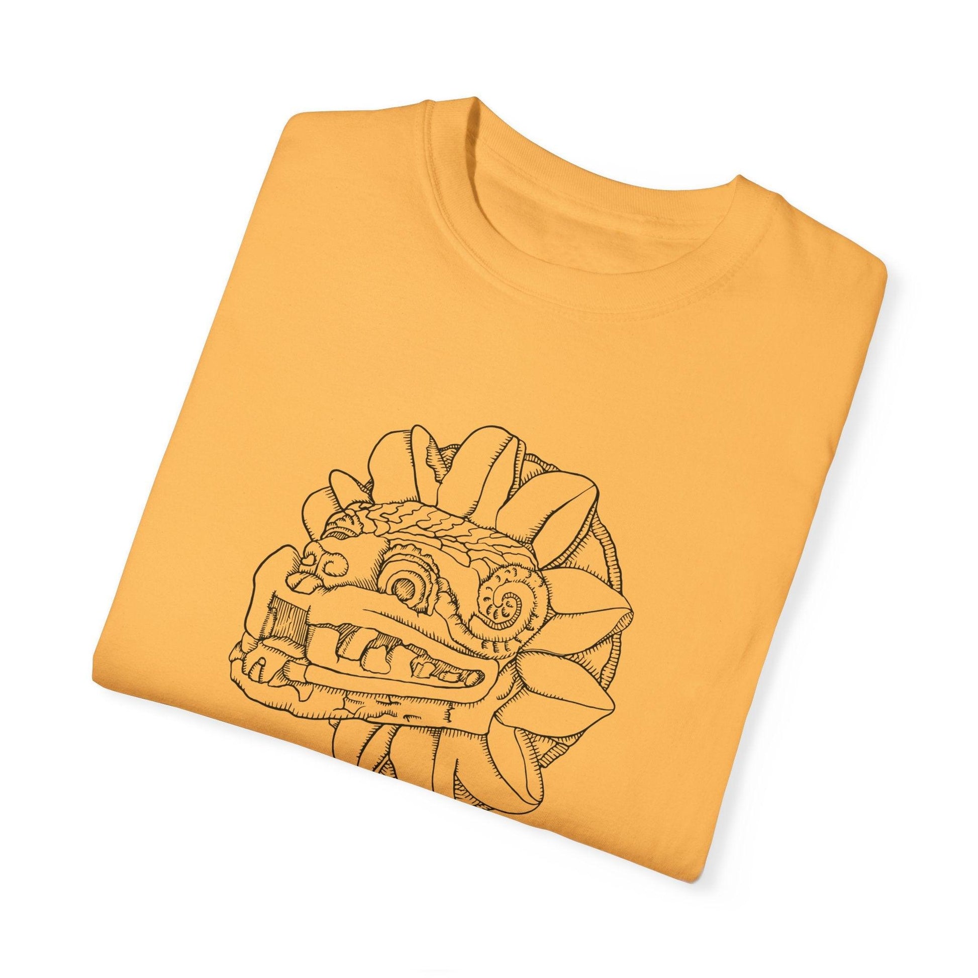 Quetzacoatl Aztec Snake Premium Aztec Drawn T-shirt - Animal Instinctive