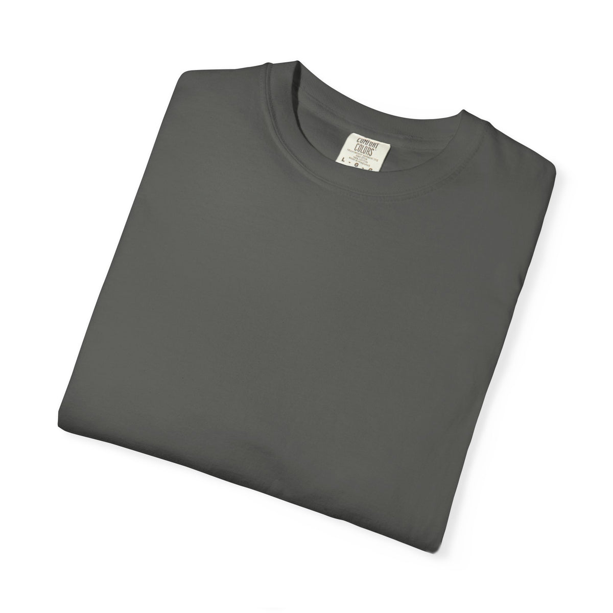 Pepper Pindo Palm Comfort Colors 1717 t-shirt, folded supplier product view.