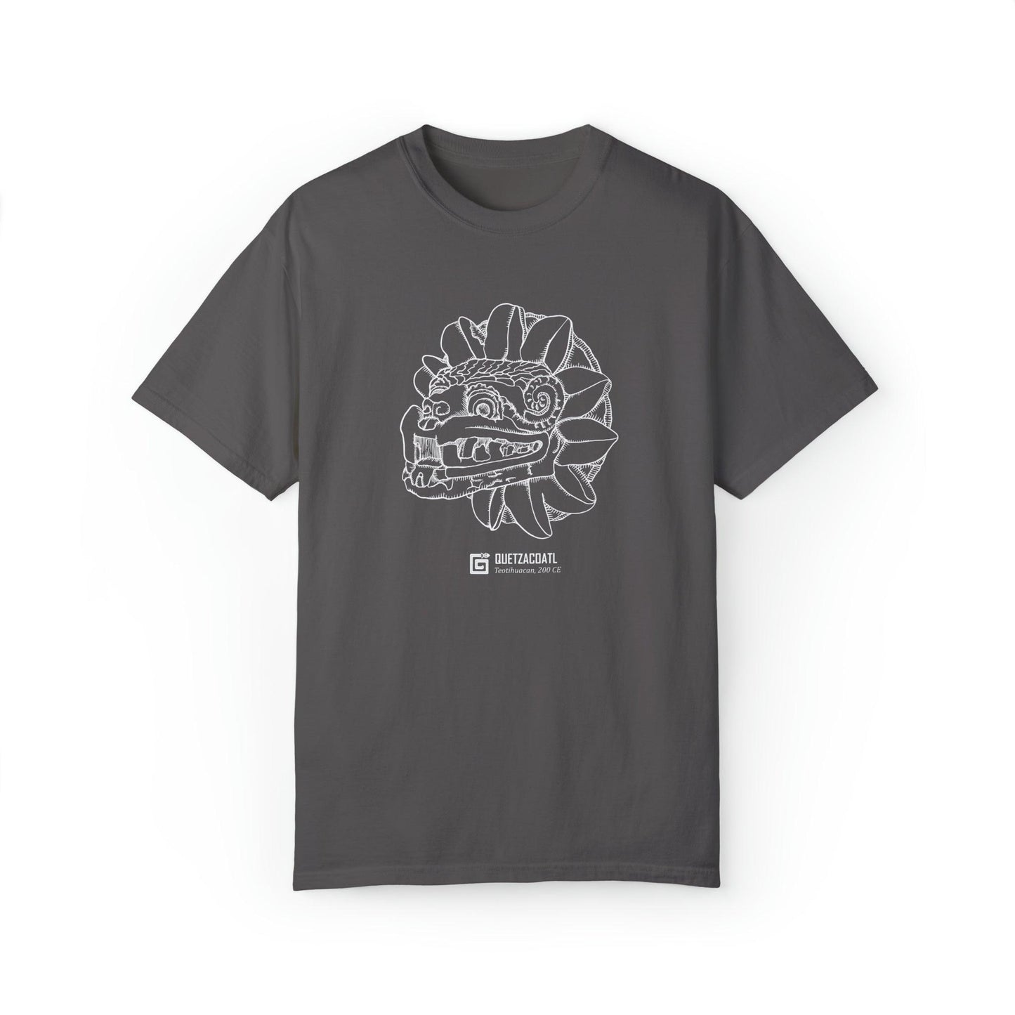 Quetzacoatl Aztec Snake Premium Aztec Drawn T-shirt - Animal Instinctive