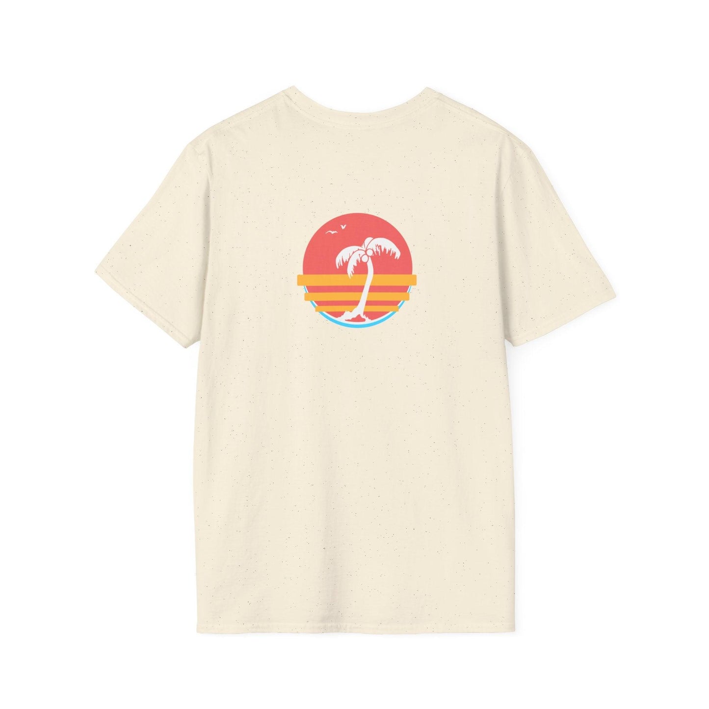 Tropical Palm Tree Vintage Sunset T-shirt - Animal Instinctive