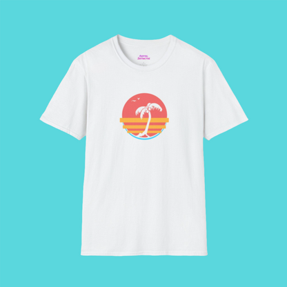 Tropical Palm Tree Vintage Sunset T-shirt