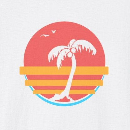 Tropical Palm Tree Vintage Sunset T-shirt