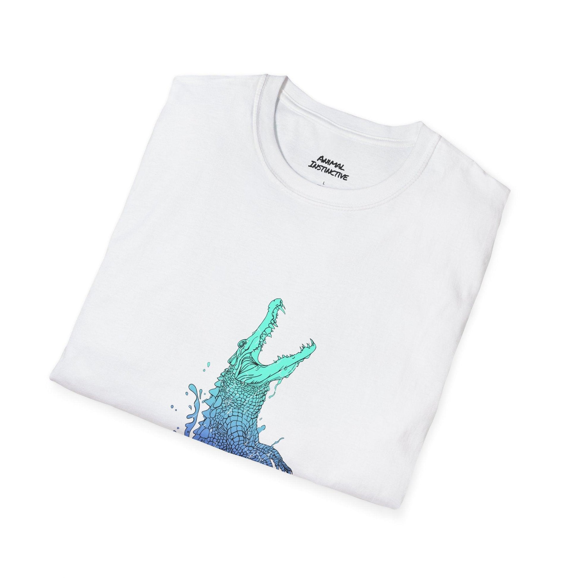 Nebula Crocodile Reptile Graphic T-shirt - Animal Instinctive