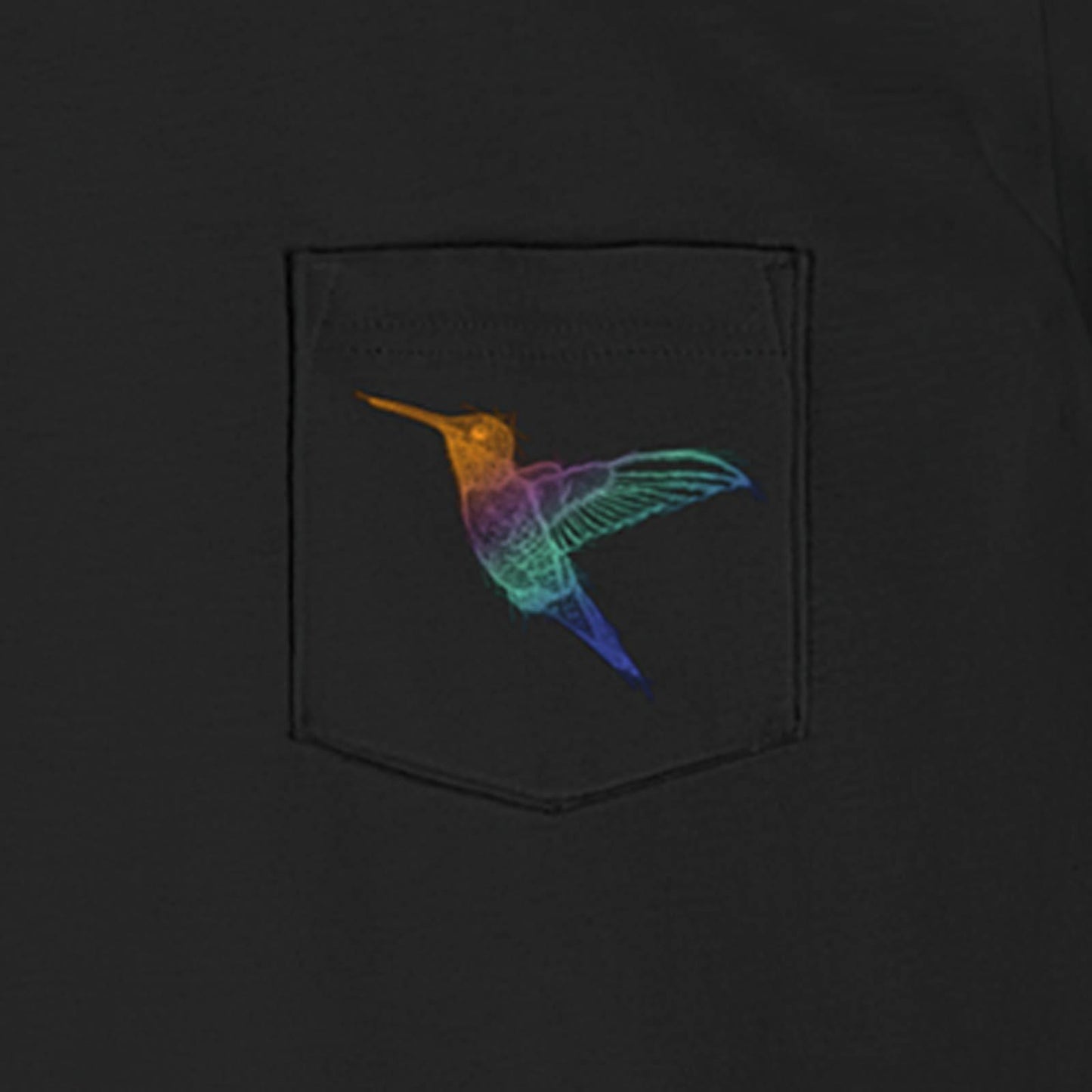 Pocket Tee Hummingbird T-shirt - Animal Instinctive