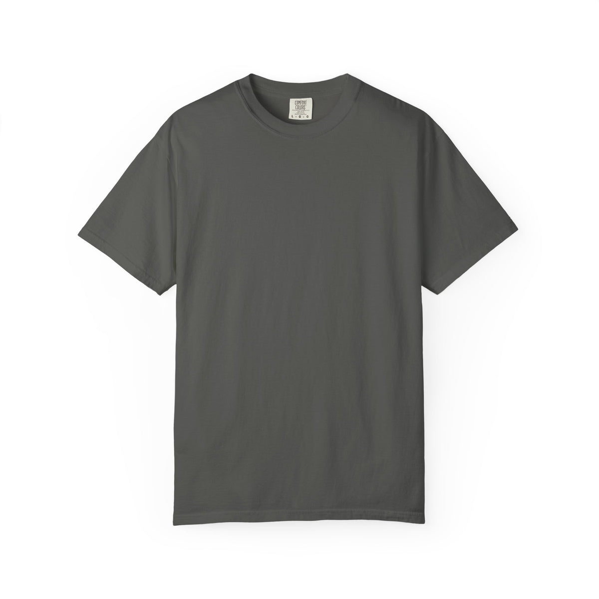Pepper Pindo Palm Comfort Colors 1717 t-shirt, blank front view.